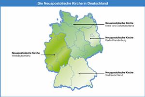 Die vier deutschen Gebietskirchen (Grafik: NAK)