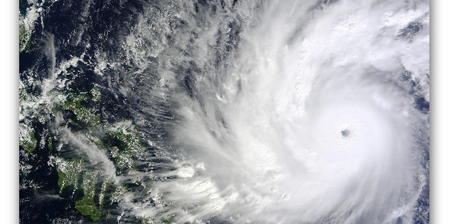 Le typhon Hagupit (Photo : NASA)