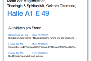 In diesem Jahr hat die AG KKR auf dem Evangelischen Kirchentag in Hamburg einen Stand