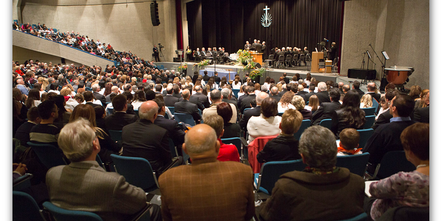 Gottesdienst in Lugano, Tessin