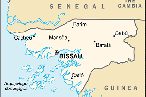 Guinea-Bissau liegt im Westen Afrikas (Grafik: UN)