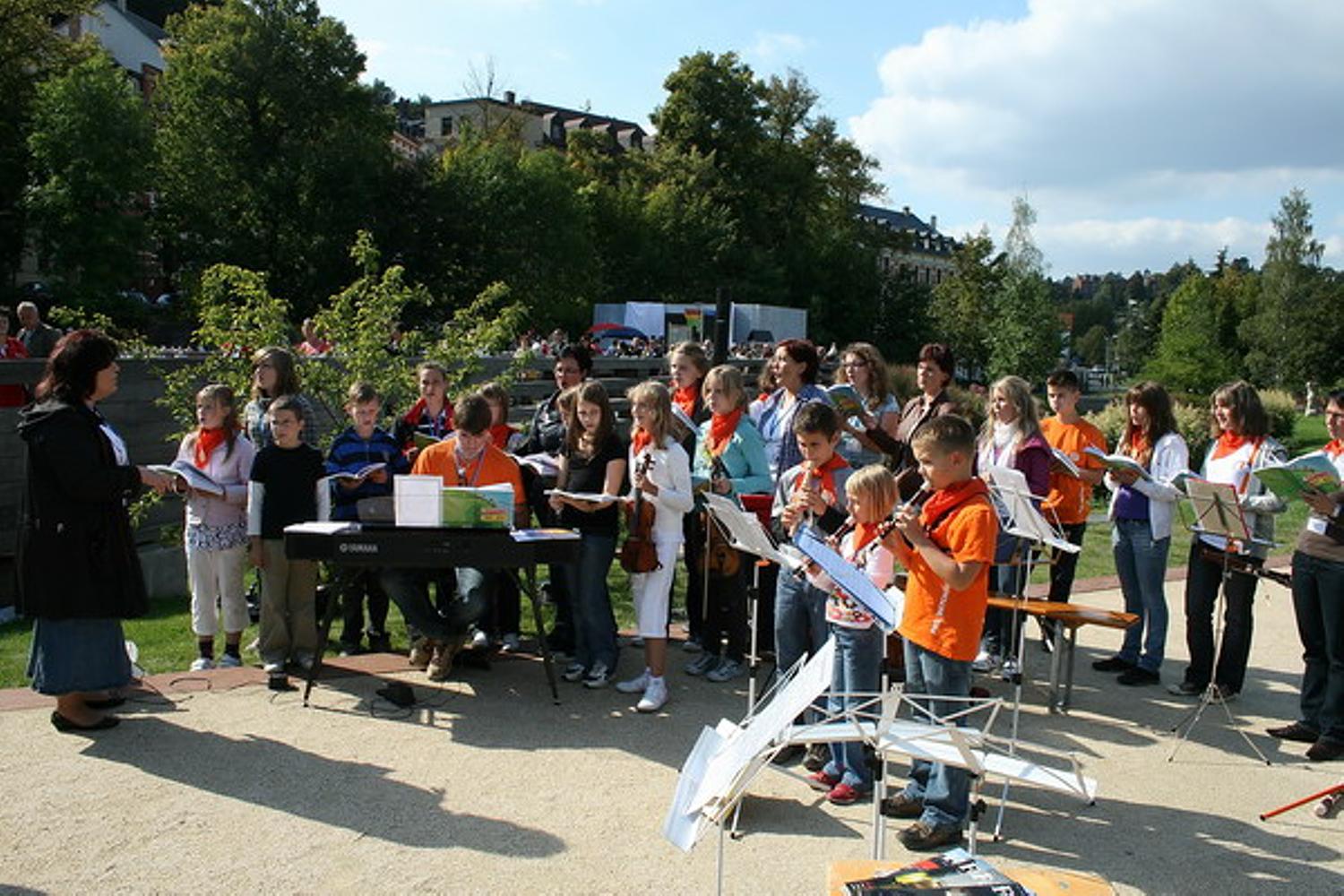 Kinder organiserten einen Kindertag auf der Landesgartenschau (Fotos: NAK MD)
