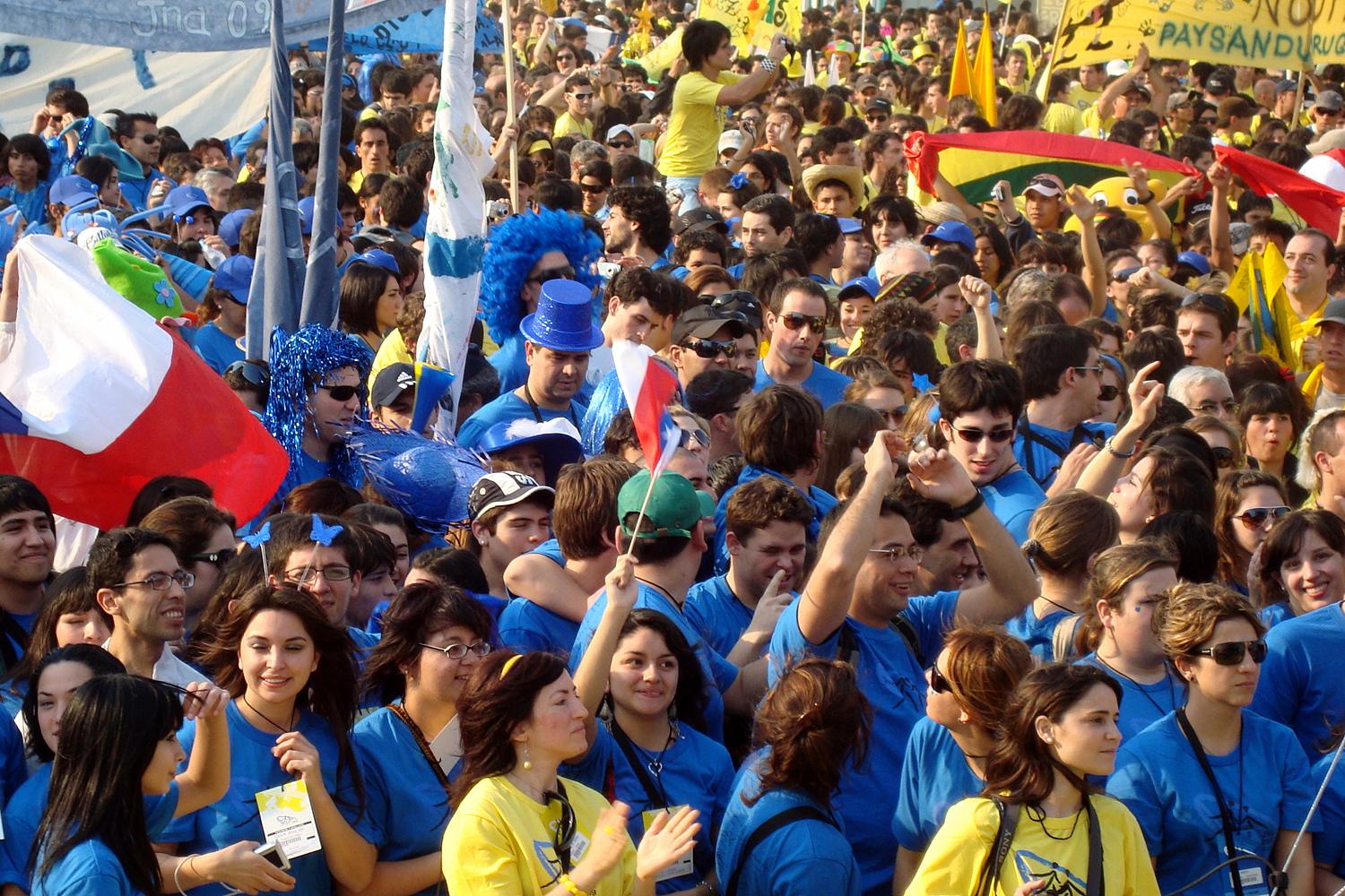 Zum Jugendtag am Sonntag kamen über 10.000 Jugendliche zusammen (Fotos: INA Sud)