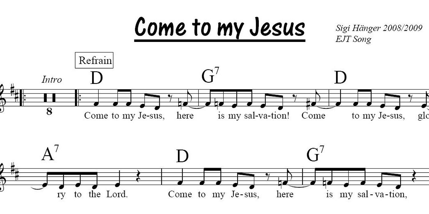 "Come to my Jesus" heißt der EJT-Song