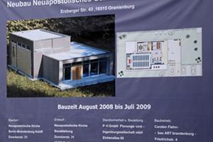 In 2009 soll die neue Kirche in Oranienburg fertig gestellt sein (Foto: BB)