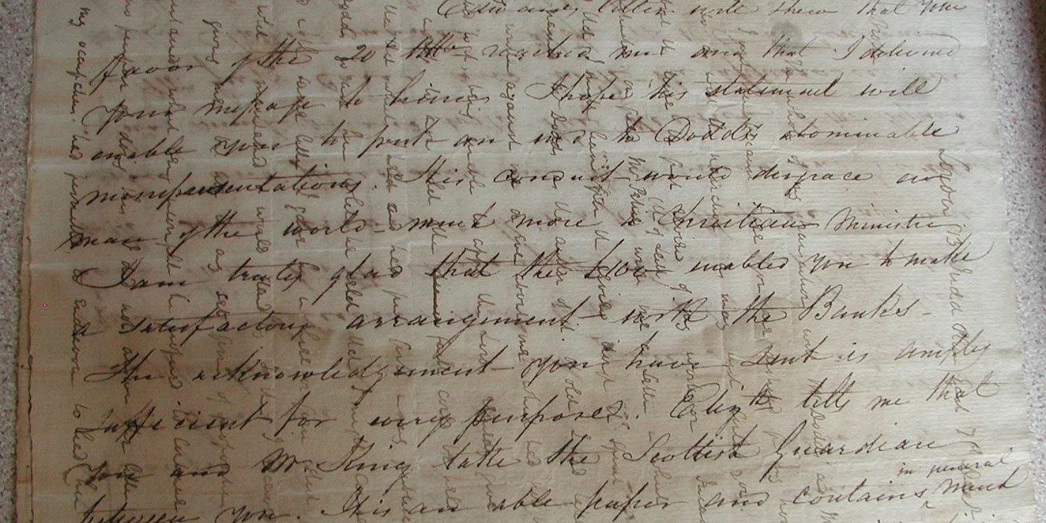 In diesem Brief findet sich der früheste bisher bekannte Hinweis darauf, dass Cardale in Irvings Gemeinde als Apostel anerkannt war