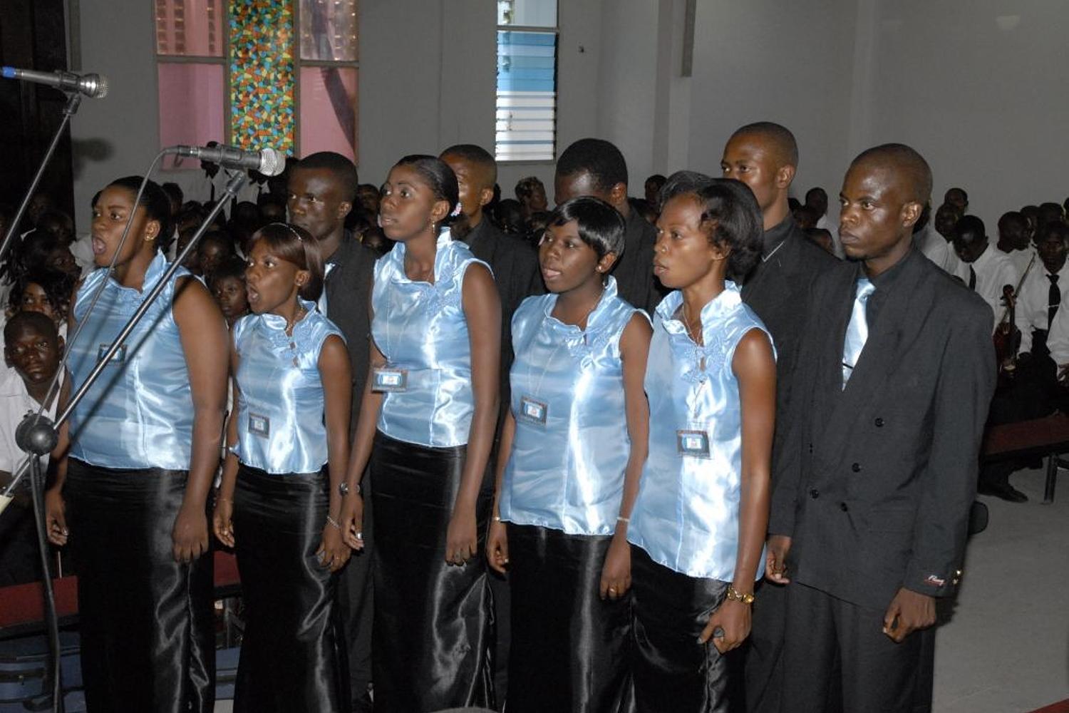 Concierto de coro en Kinshasa
