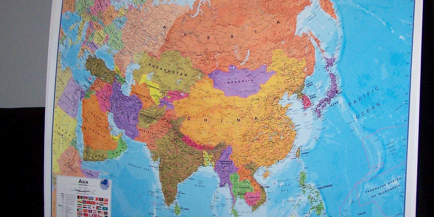 Südostasien auf der Karte