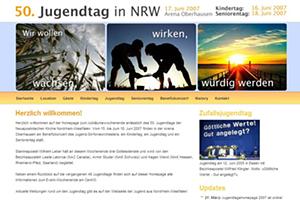 Eine eigene Internetseite zum 50. Jugendtag NRW