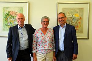 Eine kleine Feier zum Abschied: Mit Erich Senn und Esther Weyermann gehen zwei verdiente NAKI-Mitarbeiter in den Ruhestand