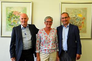 A small farewell ceremony: with Erich Senn and Esther Weyermann two deserving employees of NACI are retiring