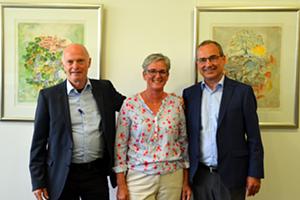 Une petite fête d’adieu : Erich Senn et Esther Weyermann, deux collaborateurs émérites de l’ÉNAI, partent à la retraite